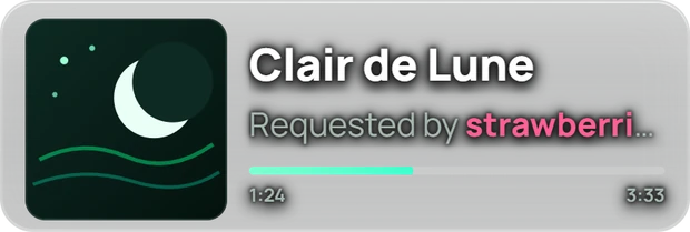 Now playing widget